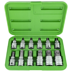 Set di 12 pezzi innesto 1/2" torx jbm